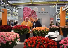 Jean Dyens and Bruno Etavard showing Meilland's roses.
